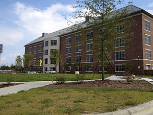 Ledyard E. Ross Hall; The main clinical facility of East Carolina University School of Dental Medicine. Ross Hall ECU SoDM.JPG