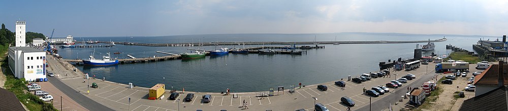 Panorama portu w Sassnitz, 2007