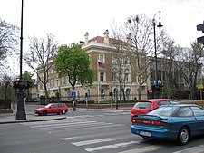 A mai orosz, korábban szovjet nagykövetség épülete a Bajza utcában