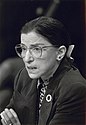Ruth Bader Ginsburg testifies at her confirmation hearing.jpg
