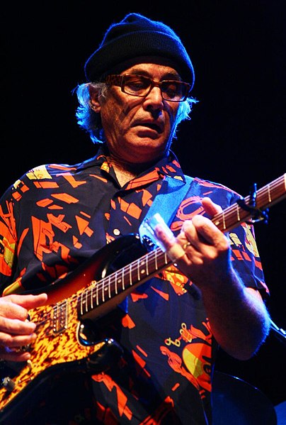 Ry Cooder using a glass slide in 2009