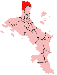 Harta provinciei Glacis în cadrul Seychelles