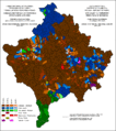 Struktura etnike e Kosovës dhe Metohisë sipas vendbanimeve 1981.