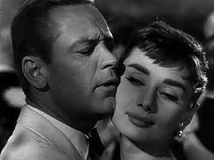 William Holden y Audrey Hepburn