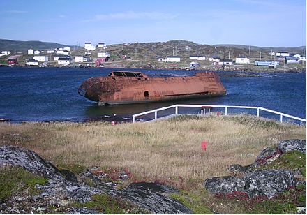 Shipwreck at Saddle Island, Red Bay