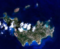 تصویر ماهواره ای از جزیره