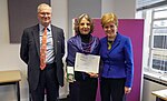 Thumbnail for File:Sandra Díaz and Royal Botanic Garden Edinburgh Medal at Environmental Council Meeting 13 March 2023.jpg