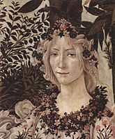Flora, detalj sa slike Proleće, Botticelli, oko 1482.