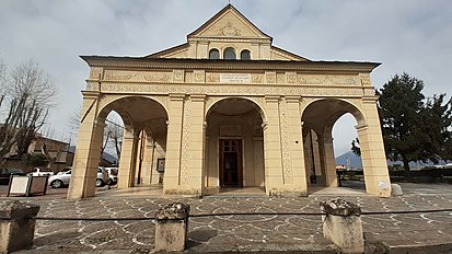 Vista fruntale du santuaiu da Nostra Scignua de Puntelungu