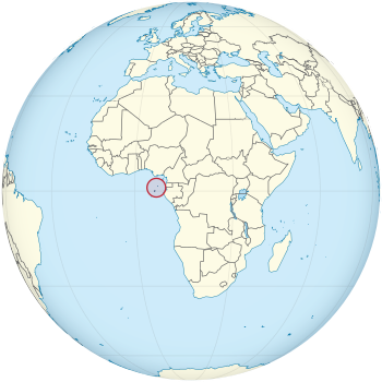 São Tomé és Príncipe helyzete a Földön
