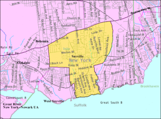 <span class="mw-page-title-main">Sayville, New York</span> Hamlet and census-designated place in New York, United States