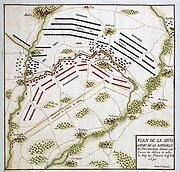 Map of the battle. The Allied armies are in red. Schlacht bei Neerwinden (1693).jpg