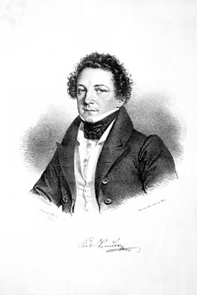 Sebastian Binder (1792–1845), österreichischer Opernsänger (Tenor) Lithographie von Josef Kriehuber, 1830 (Quelle: Wikimedia)