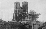 Katedralen vid det tyska bombandet under första världskriget