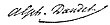 Alphonse Daudet aláírása