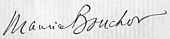 signature de Maurice Bouchor