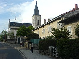 Gezicht op de dorpskerk