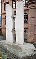 1986: Stone sculpture in front of the town hall, Ilanz