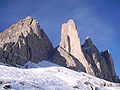 Il celeberrimo Spigolo Giallo delle Tre Cime di Lavaredo