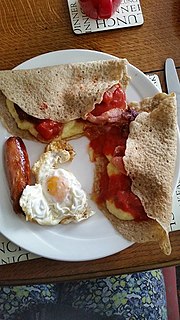 <span class="mw-page-title-main">Staffordshire oatcake</span> Savoury pancake