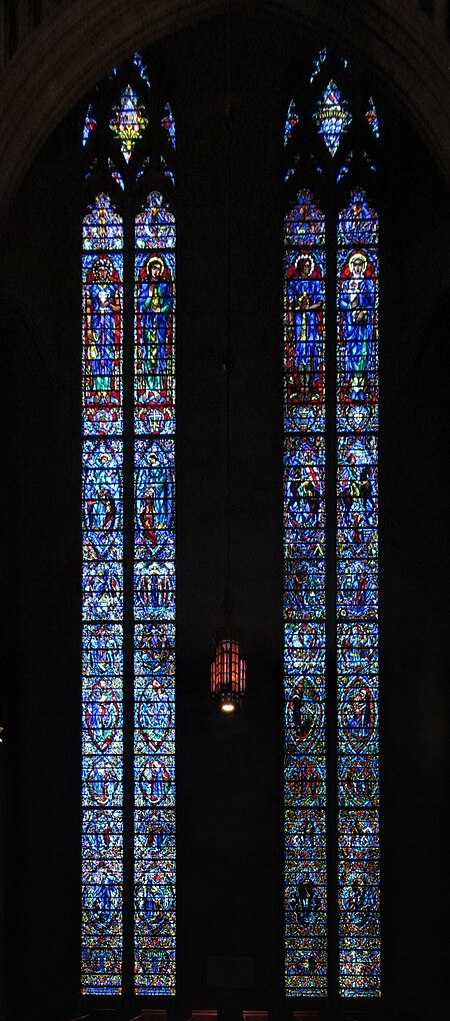 Stained glass in Heinz Chapel
