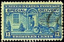 1944 13C/ Special Delivery stamp Stamp US 1944 13c special delivery.jpg