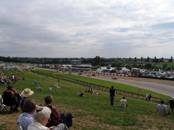 The start and finish area with lakes beyond