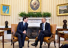 Prime Minister Trudeau and President Obama meet in Washington, March 2016. State Visit of Canadian Prime Minister Justin Trudeau 18.jpg