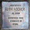 Stolperstein.Alt-Hohenschönhausen.Sandinostraße 22.Ruth Ascher.6182.jpg