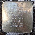 Stolperstein Bad Gandersheim Moritzstraße 22 Gertrud Käthe Bendix