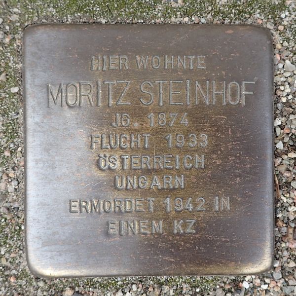 File:Stolperstein Bad Segeberg Lübecker Straße 12 Moritz Steinhof.jpg