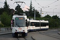 Straßenbahn en Genf Línea 13 2010-06-30.jpg