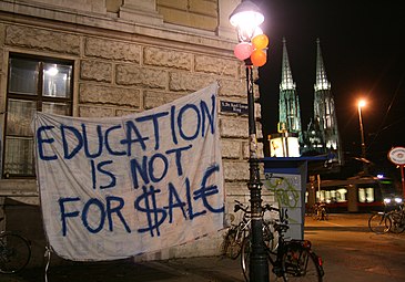 Student protests at the University of Vienna