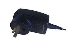 Switch-mode mobile phone charger Switched mode power adapter.jpg