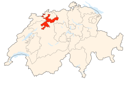 Kort som viser hvor i Schweiz Solothurn ligger