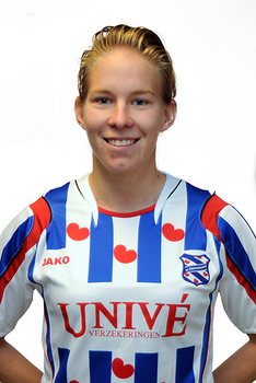 Sylvia Smith in Heerenveen uniform