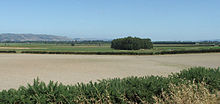 Looking southeast across the Taieri Plain, Otago, New Zealand. TaieriPlain.jpg