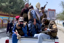 Taliban fighters in Kabul, 17 August 2021 Taliban Fighters in Kabul, August 17 2021 (cropped).png