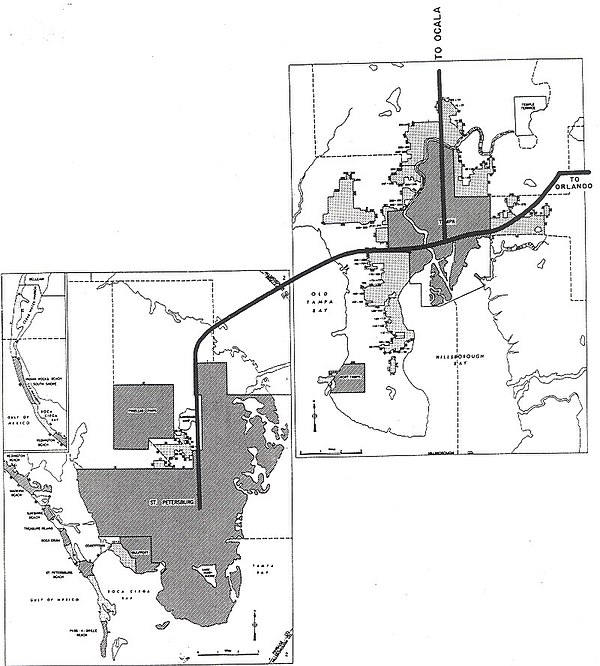 The original plans called for I-75 to end in Tampa.