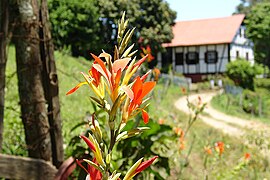 Casa Enxaimel ao fundo