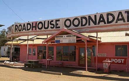 The Pink Roadhouse in Oodnadatta