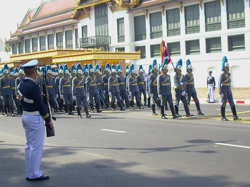 File:The 1st Cavalry Squadron, King's Guard in the procession of Princess Galyani Vadhana's royal urn.jpg