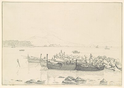 The Bay of Naples with Vesuvius in the Background at the Metropolitan Museum of Art, 1825–48