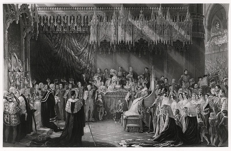 File:The Coronation of Queen Victoria, 28 June 1838' (Queen Victoria) by Sir George Hayter.jpg