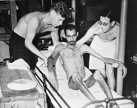 An Indian prisoner of war from Hong Kong after liberation in 1945.