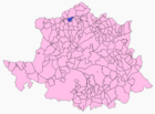 Расположение муниципалитета Торресилья-де-лос-Анхелес на карте провинции