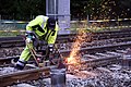 * Nomination Total reconstruction of Neunkirchen station Neunkirchen railwaystation. – Grinding of the new welds. --Steindy 00:42, 18 January 2015 (UTC) * Promotion Good quality. --Hubertl 03:41, 18 January 2015 (UTC)