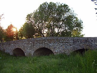 Stone bridge in Nová Ves nad Žitavou