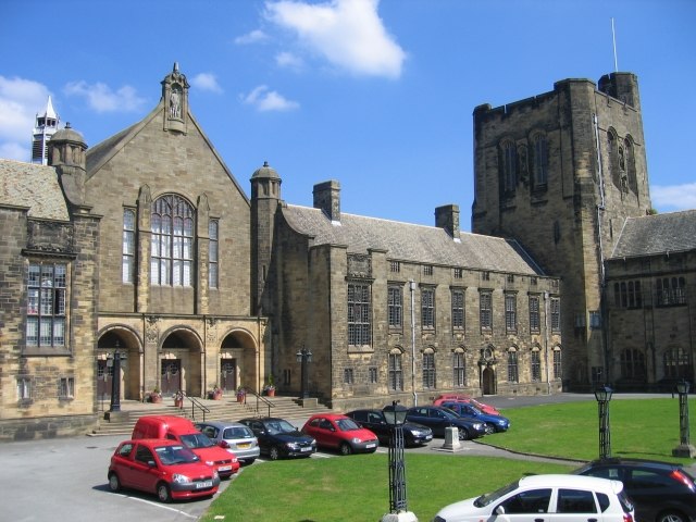 The quadrangle in the main college building on College Road