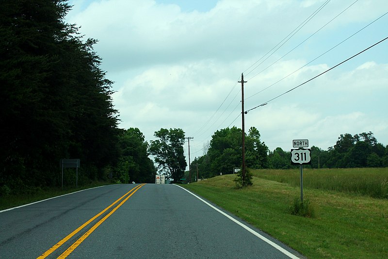 File:US311 North Sign - Near Madison NC (44033077894).jpg